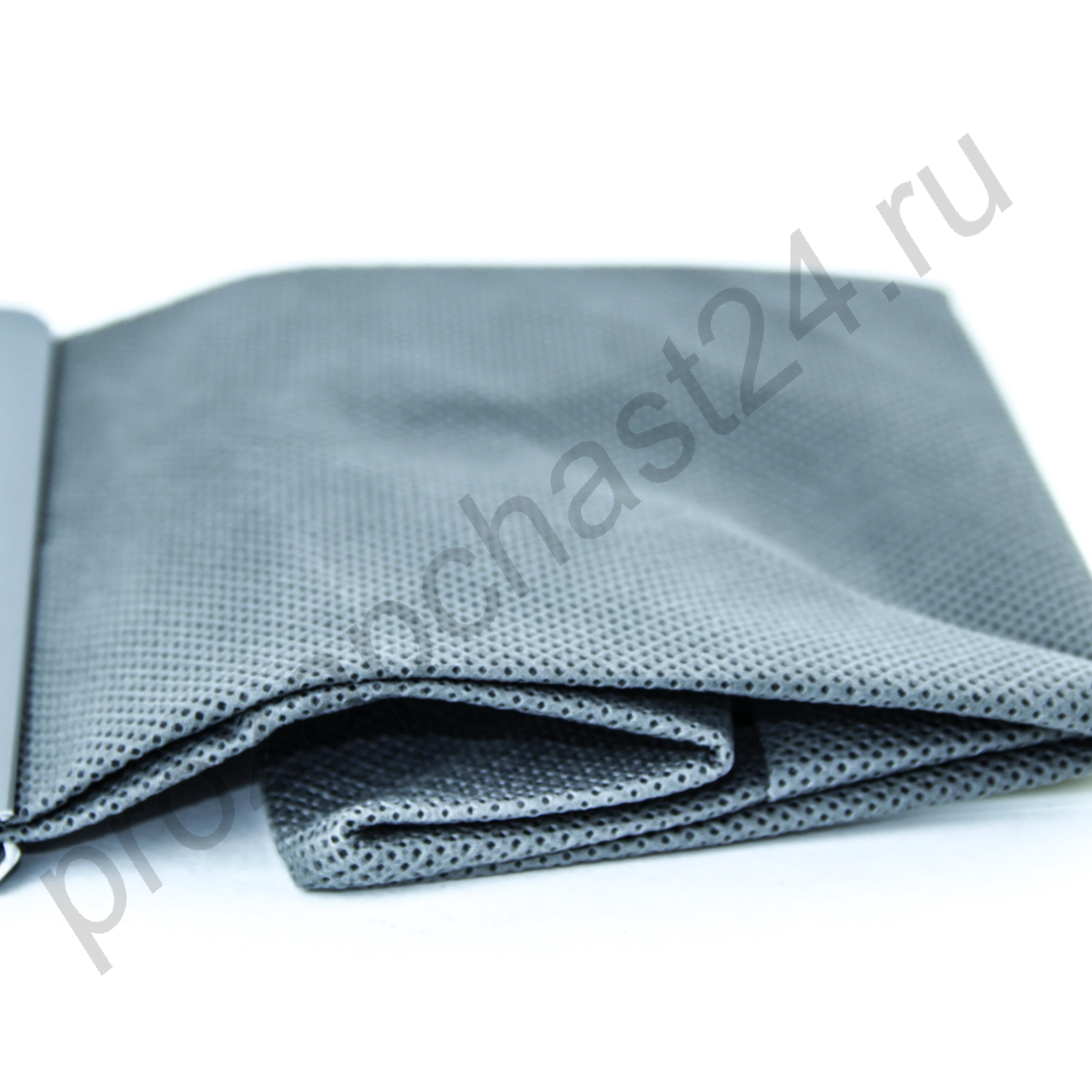 Мешок пылесоса многоразовый №5 (матерчатый) серый, планка